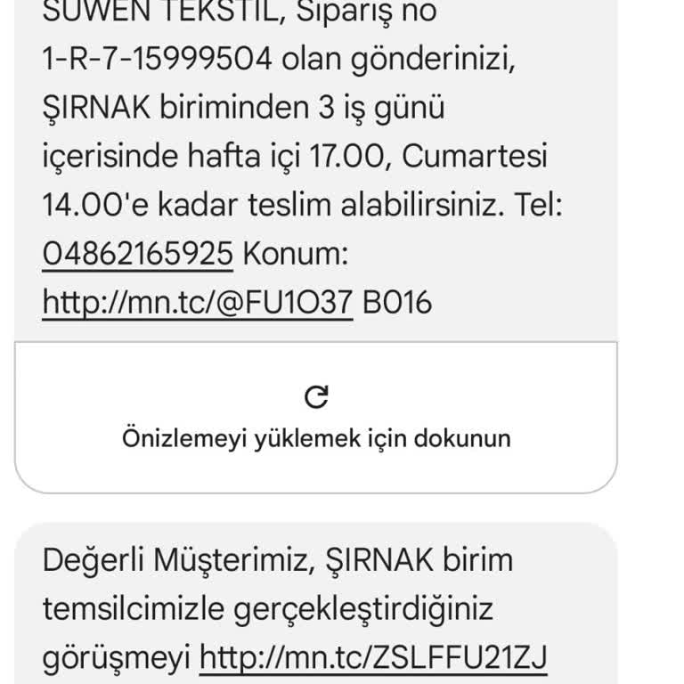 MNG Kargo Şırnak Şubesi'nin Adrese Ulaşamama Sorunu