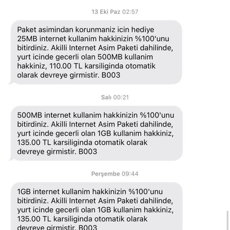 Yanlış Ek Paket Tanımlamaları Ve Çözülmeyen Sorunlar