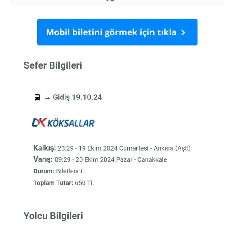 Bilet Tarihi Değişikliği Mağduriyeti: İleri Tarihe Alınan Yolculuk