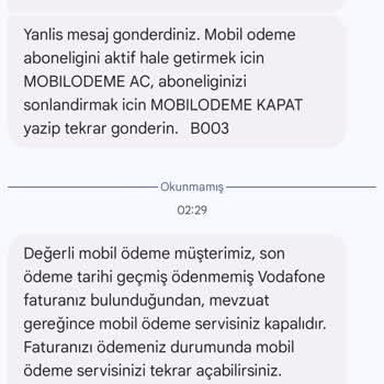 Ödenmiş Faturaya Rağmen Mobil Ödeme Kapatıldı