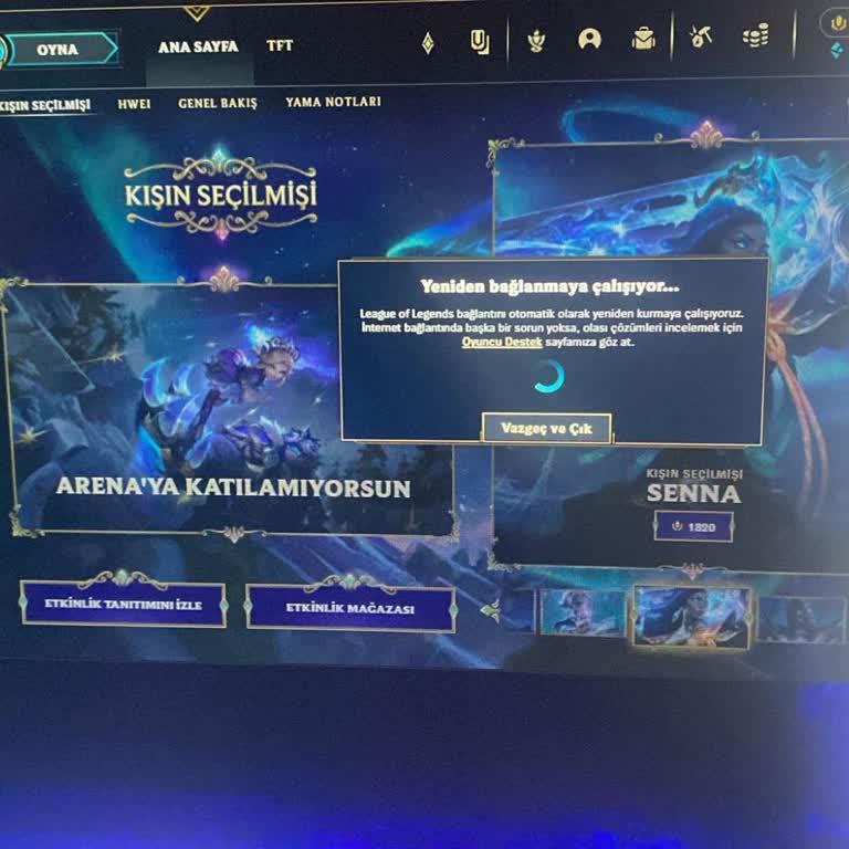 LoL Maç Bağlantı Sorunu Ve Haksız Ban