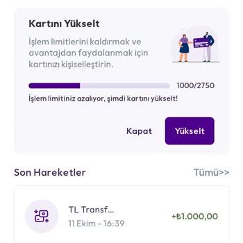 Param Uygulaması Hesap Yükseltme Sorunu