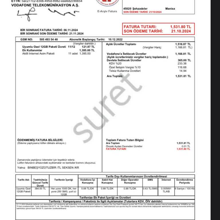 Beklenmedik Fatura Şoku Ve Bilgilendirme Eksikliği