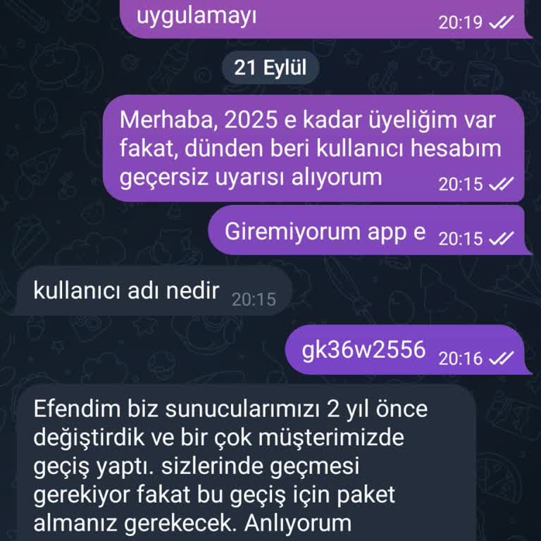 Ön Ödemeli Üyelikte Sunucu Değişikliği Mağduriyeti