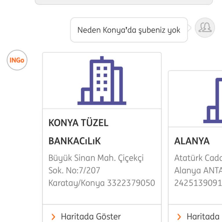 Konya'da ING Şube Eksikliği Ve Yetersiz Müşteri Hizmetleri