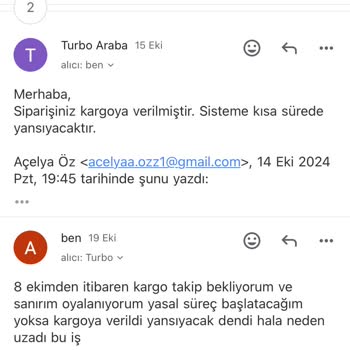 Oyuncak Motor Siparişimde İletişimsizlik Ve İade Sorunu