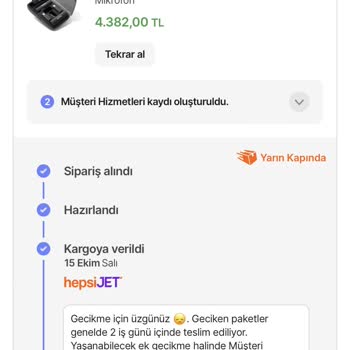 Hepsiburada'nın Sözünü Tutmayan Teslimat Ve Müşteri Hizmetleri Hayal Kırıklığı