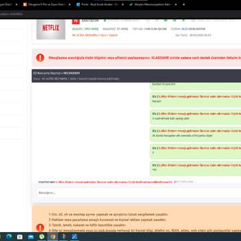 Aldatıcı Netflix Hesap Satışı Ve Destek Sorunları