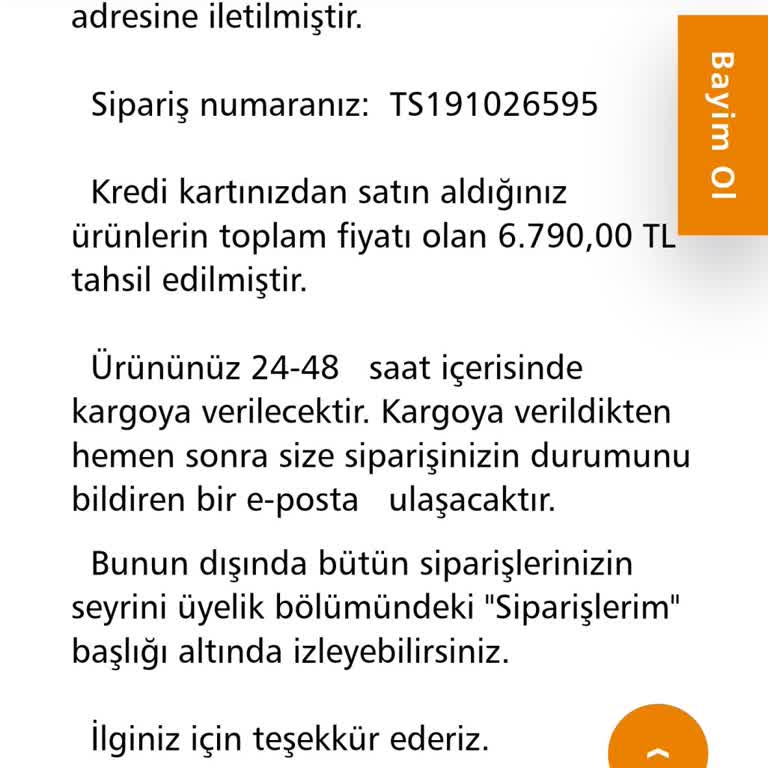 UFO'dan Aldığım Ürünle İlgili Bilgi Alamıyorum