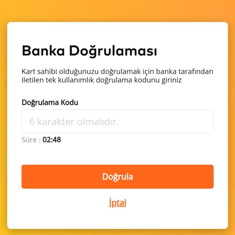 Doğrulama Kodu Gelmiyor: Kart Ekleme Sorunu