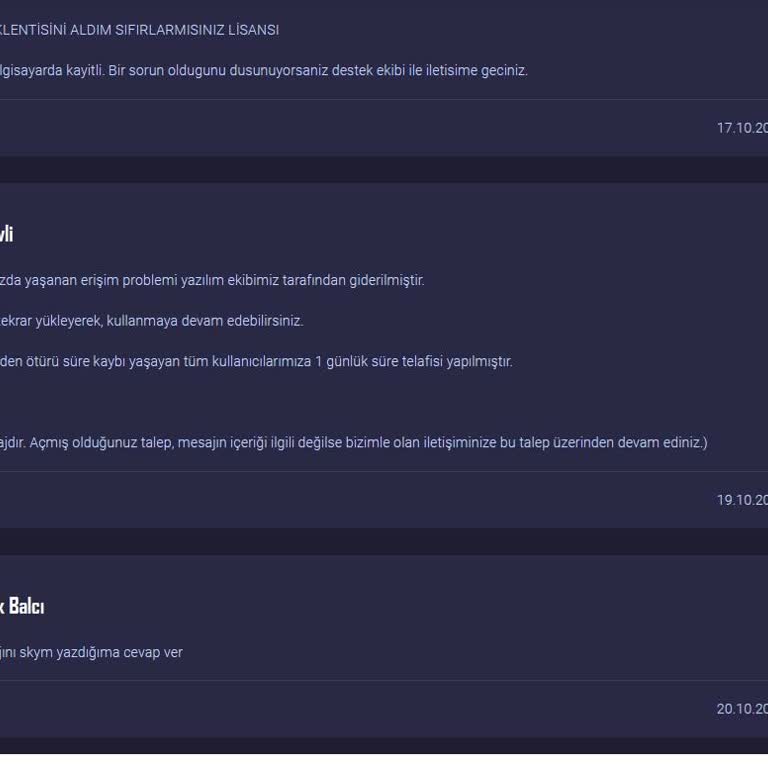EzGlobal Yazılım'da Lisans Yenileme Sorunu