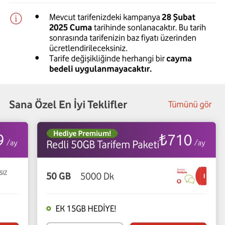 Vodafone'dan Aynı Pakete Farklı Fiyat Uygulaması