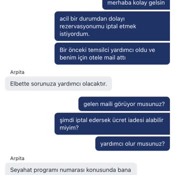 Acil Sağlık Sorunları Nedeniyle Rezervasyon İptalinde Muhatap Bulamıyorum