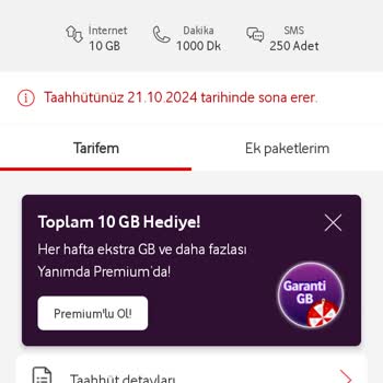 Vodafone Tarife Değişikliği Sorunu