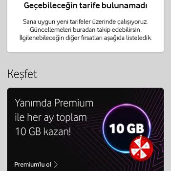 Vodafone Tarife Değişikliği Sorunu