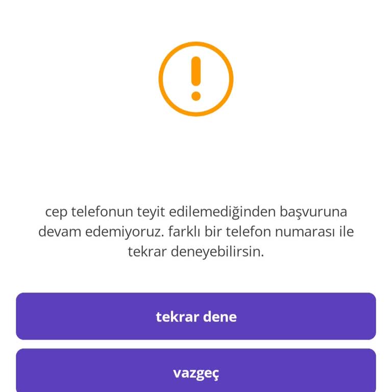 Getirfinans Üyelik Sorunu: Numara Teyit Edilemiyor