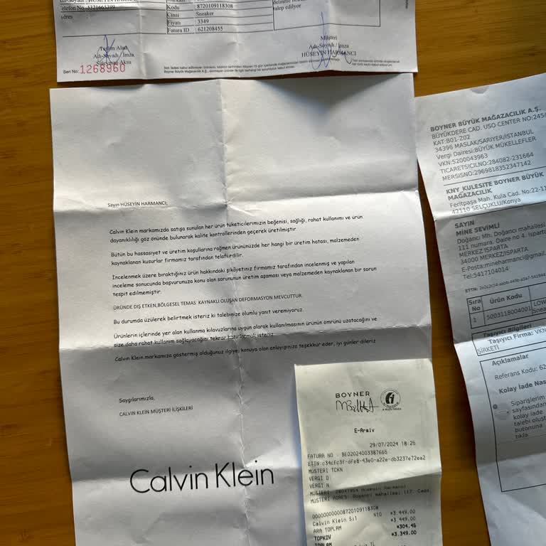 Boyner'den Aldığım Calvin Klein Ayakkabının Kalitesizliği Ve İlgisizlik