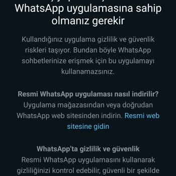 Tamir Sonrası WhatsApp Sorunu Ve Acil Çözüm Talebi