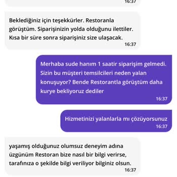 Sipariş Gecikmesi Ve Yetersiz Müşteri Hizmetleri