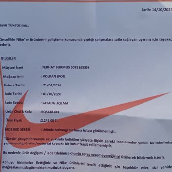 Garantisi Olmayan Ayakkabı Ve İlgisiz Hizmet