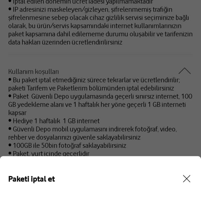 Vodafone Ek Paket İptal Sorunu Ve Müşteri Hizmetleri İletişimsizliği