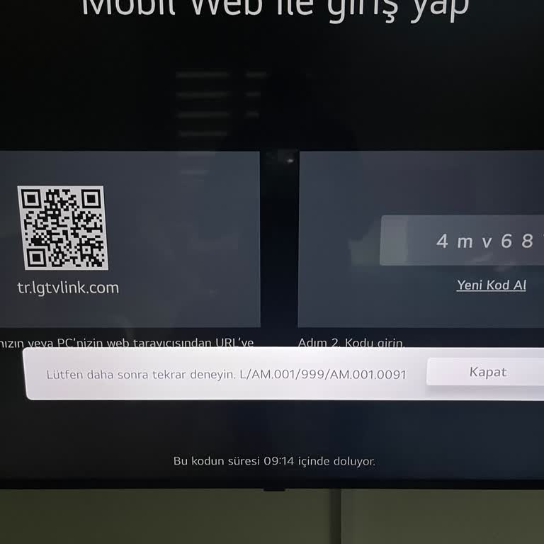 LG TV Uygulama Mağazası Giriş Sorunu