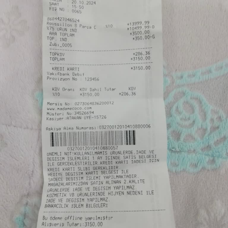 Madame Coco Alışverişinde Eksik SMS Kodu Sorunu