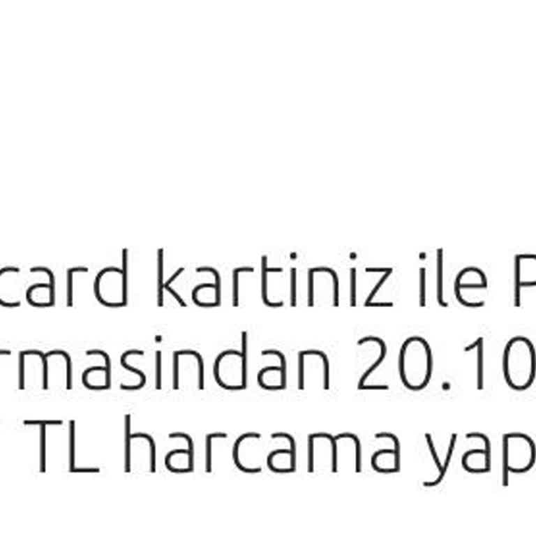 İzinsiz Kredi Kartı Harcaması