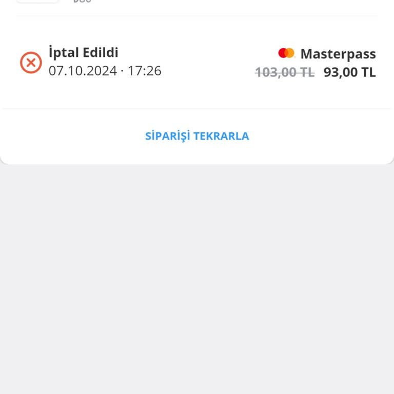 Bisu'da İptal Edilen Siparişin Ücreti İade Edilmiyor