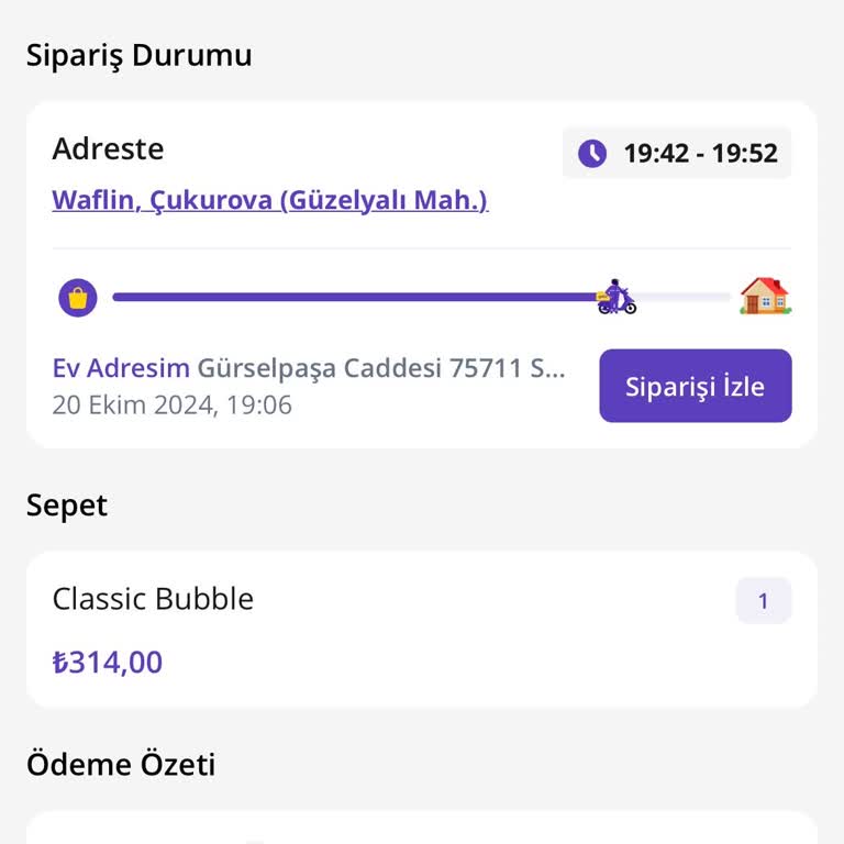 GetirYemek Yanlış Adres Gerekçesiyle İptal Edilen Siparişler
