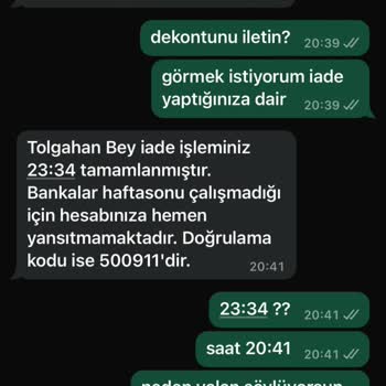 Koton Siparişinde Gecikme Ve İade Sorunu