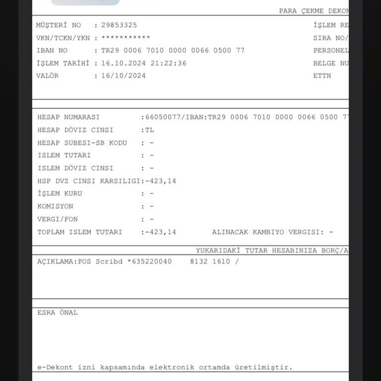 Scribd Aboneliği İptaline Rağmen Ücret Çekimi