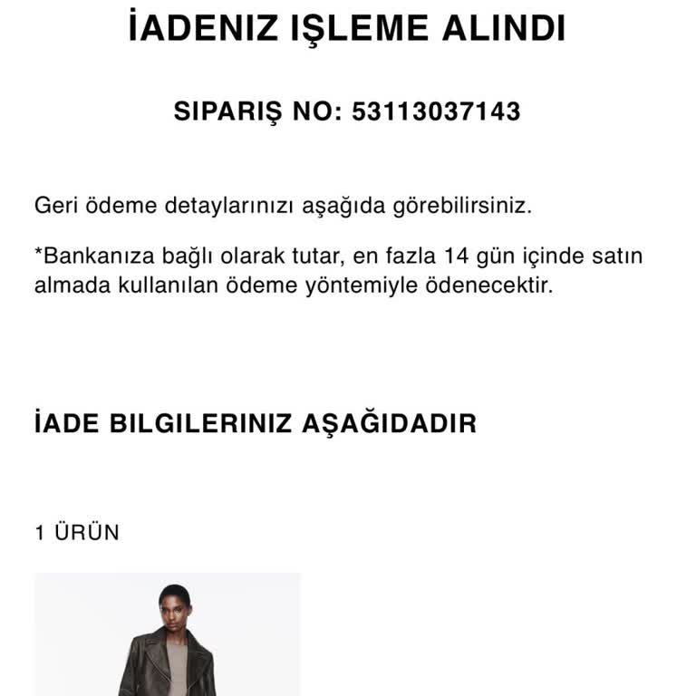 Zara Online Ürün Değişiminde İletişim Eksikliği