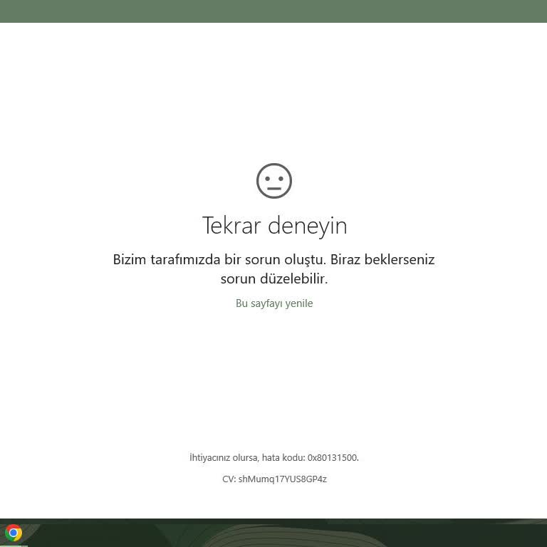 Microsoft Store Hata Kodu Çıkmazı
