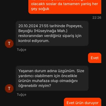 Yanlış Sipariş Ve Yetersiz Destek