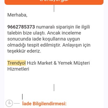 Bozuk Tavuk Kanatları Ve İade Talebi Sorunu