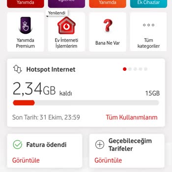 Vodafone Sınırsız Red Tarifesinde Hotspot Sınırı Sorunu