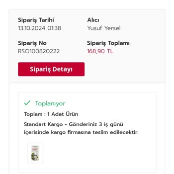 Sipariş Süreci Gecikmesi ve Çözüm Beklentisi