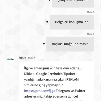 Tipobet'te Hesap Güvenliği Ve Müşteri Hizmetleri Sorunu