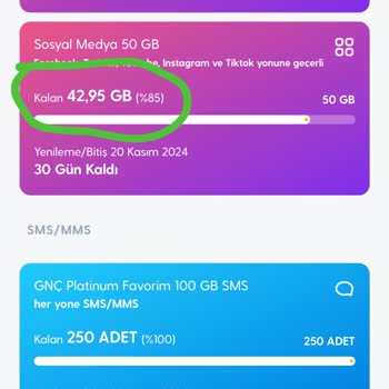 Turkcell'de İnternet Kullanımının Hızla Tükenmesi