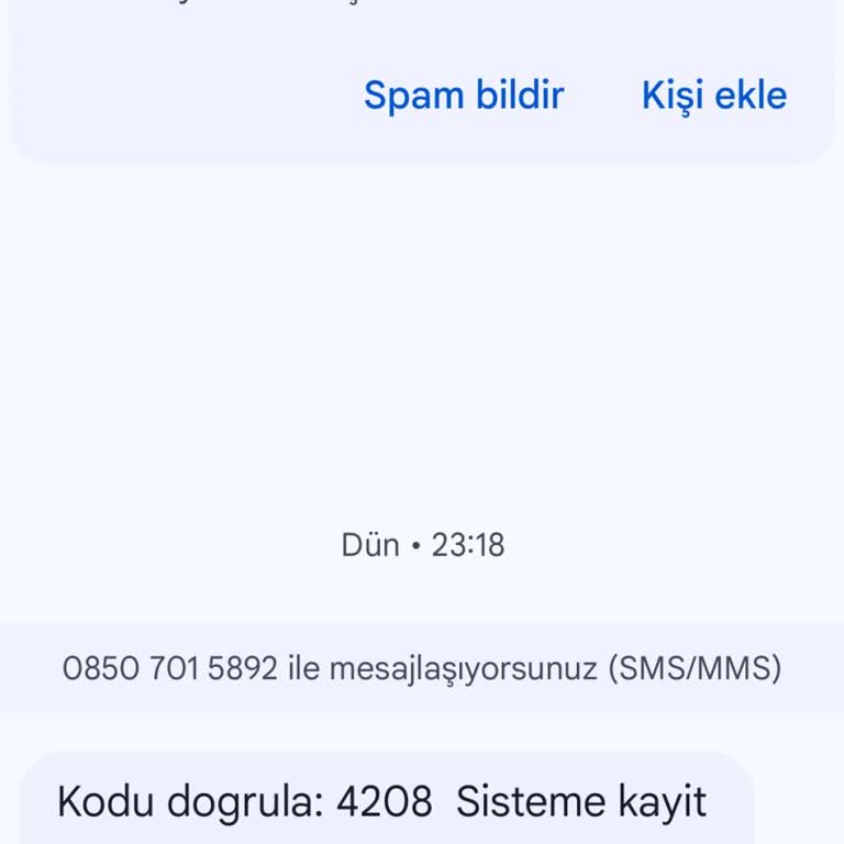 İzinsiz Aktivasyon Kodu Gönderimi Ve Güvenlik Endişesi