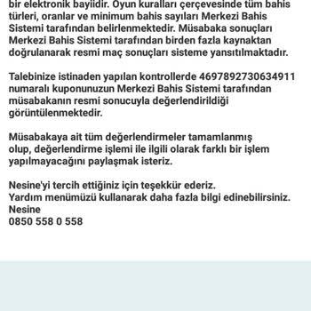 Nesine'de Yanlış Kupon Sonuçları Ve Eksik Ödeme Sorunu