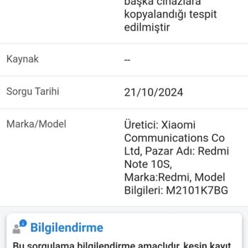 IMEI Kopyalanması Ve Çözüm Bulunamaması