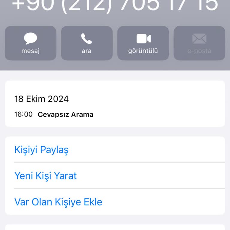 02127051715 Kalite Bildirim Merkezi Şikayeti