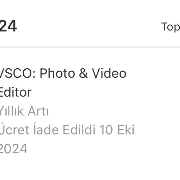 Vsco Abonelik İptalinde Ücret İadesi Sorunu