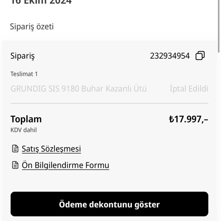 İptal Edilen Sipariş Ve Fiyat Artışı Sorunu