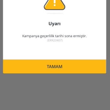 Hediye Bilet Kampanyasında Süresi Dolmuş Şifre Sorunu