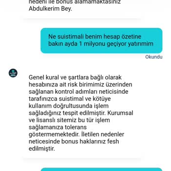 Bonus Yatırma Sorunu Ve Güven Eksikliği