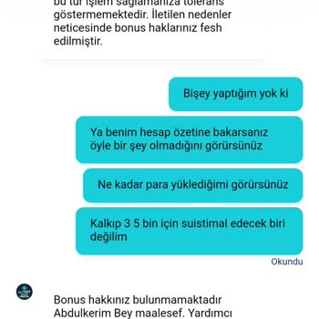 Bonus Yatırma Sorunu Ve Güven Eksikliği
