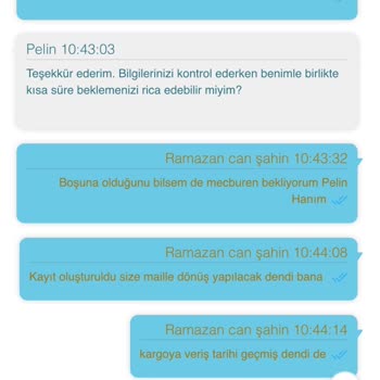 Geciken Kargo Ve Yetersiz Müşteri Hizmetleri